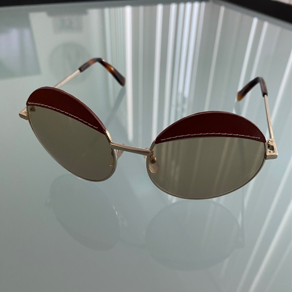 LOEWE LEATHER ROUND SUNGLASSES - Picture 4 of 5